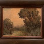 Terry Miura Eucalyptus tree landscape oil painting framed