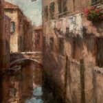 Todd Williams Venice Canal Italy waterway Europe architecture architectural oil painting sold