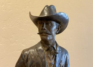 Bill Nebeker The Ranger Texas Ranger cowboy western bronze sculpture close up