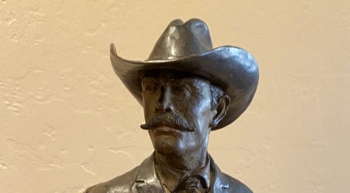 Bill Nebeker The Ranger Texas Ranger cowboy western bronze sculpture close up