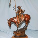 Dustin Payne The Messenger Native American western bronze sculpture