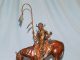 Dustin Payne The Messenger Native American western bronze sculpture
