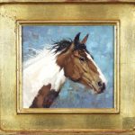 Jim Connelly Spring Breezes horse paint western oil painting framed