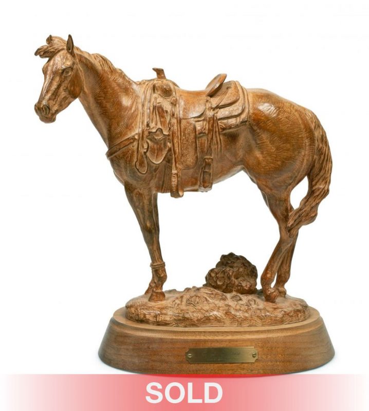 Mehl Lawson Sixes Sunrise horse cow horse Cowboy Artists of America western bronze sculpture sold