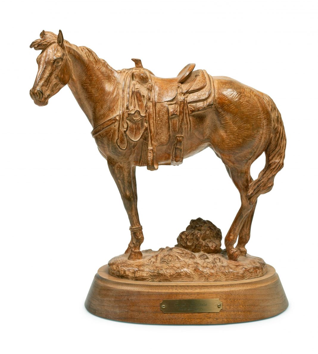 Mehl Lawson Sixes Sunrise horse cow horse Cowboy Artists of America western bronze sculpture