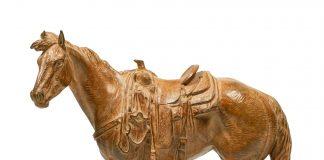 Mehl Lawson Sixes Sunrise horse cow horse Cowboy Artists of America western bronze sculpture