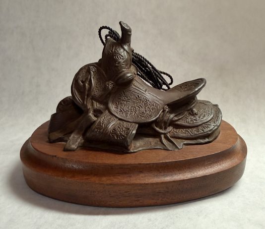 Mehl Lawson A Fork Saddle western bronze sculpture cowboy Cowboy Artists of America