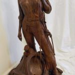 Mehl Lawson Diamonds And Denim Western bronze sculpture woman cowgirl sold