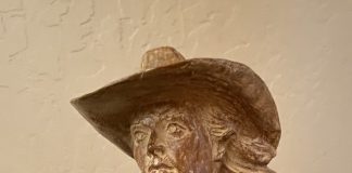 Mehl Lawson Heartbreaker woman female girl cowgirl western bronze sculpture