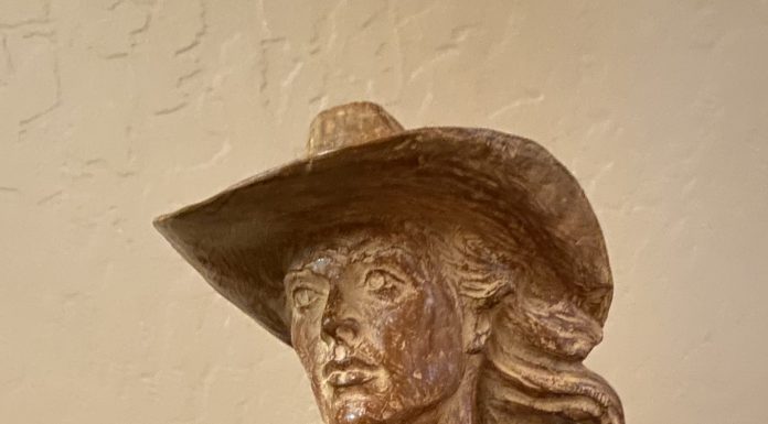 Mehl Lawson Heartbreaker woman female girl cowgirl western bronze sculpture