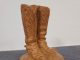 Mehl Lawson Sixes Sunrise cowboy boots bronze western sculpture