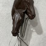 Mehl Lawson Siesta horse horses horse head equine western bronze sculpture sold