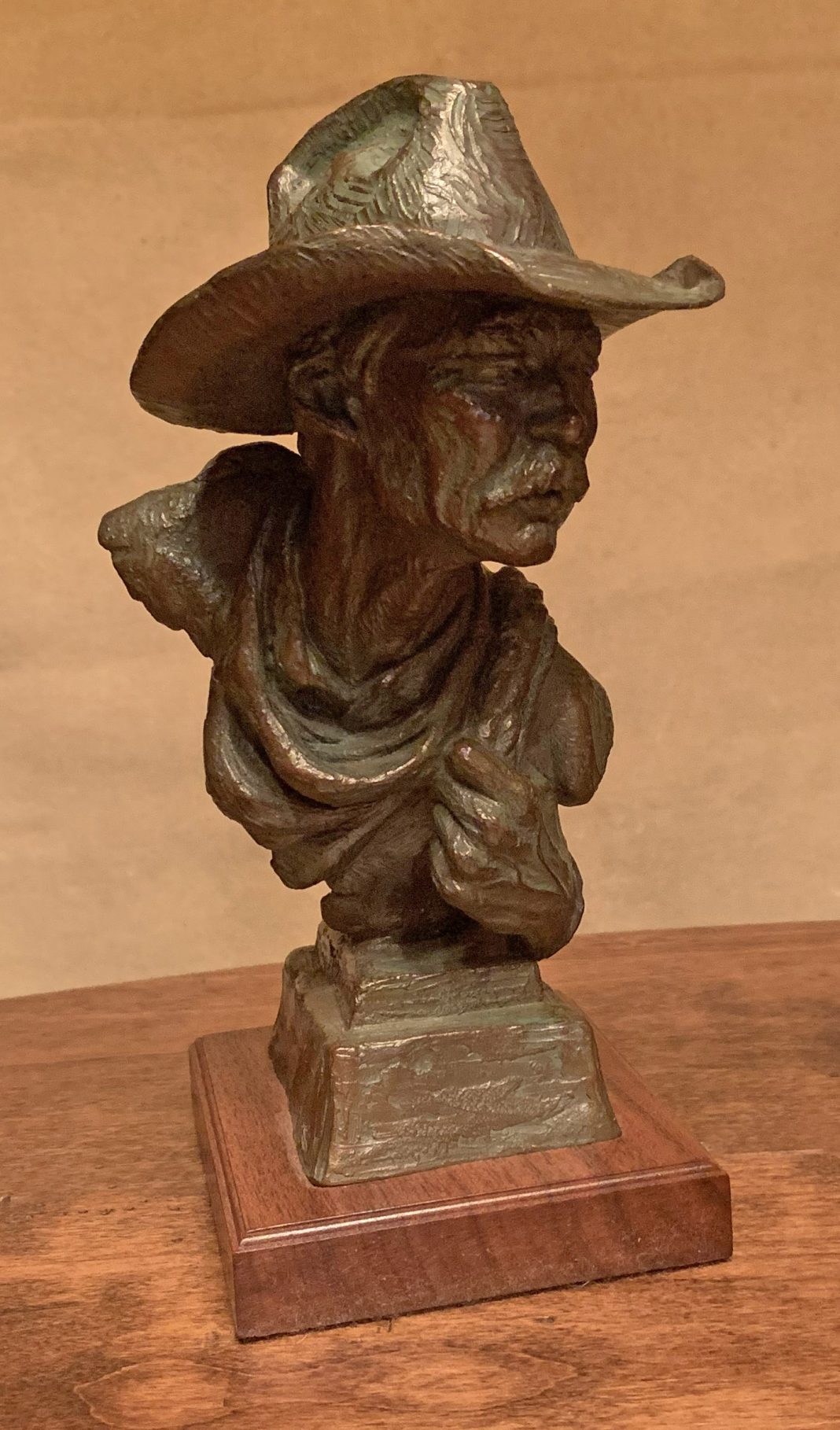 Scott Myers To The Catchpin cowboy bust western bronze sculpture