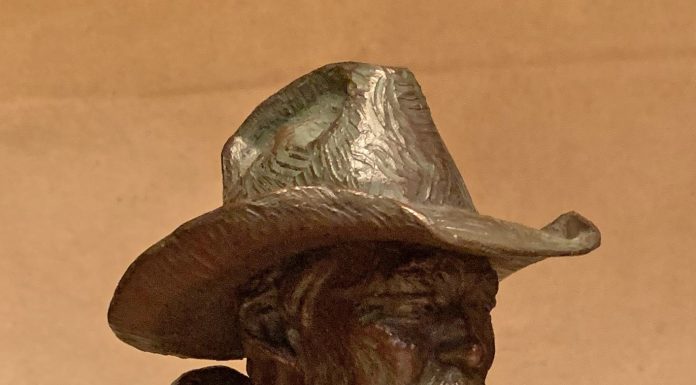 Scott Myers To The Catchpin cowboy bust western bronze sculpture