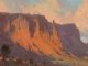 Bill Cramer Shadows On Sentinel Mesa landscape oil painting southwest desert mountain