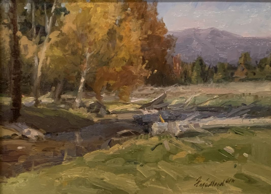 Howard Friedland Near Lincoln western landscape oil painting