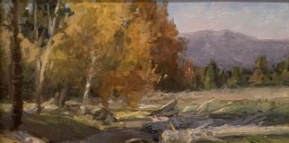 Howard Friedland Near Lincoln western landscape oil painting