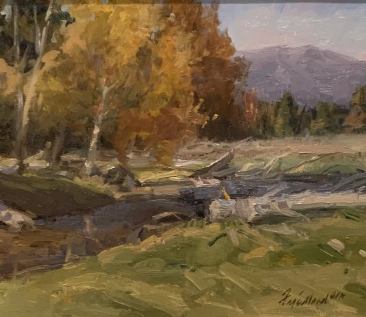 Howard Friedland Near Lincoln western landscape oil painting