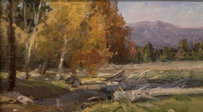 Howard Friedland Near Lincoln western landscape oil painting