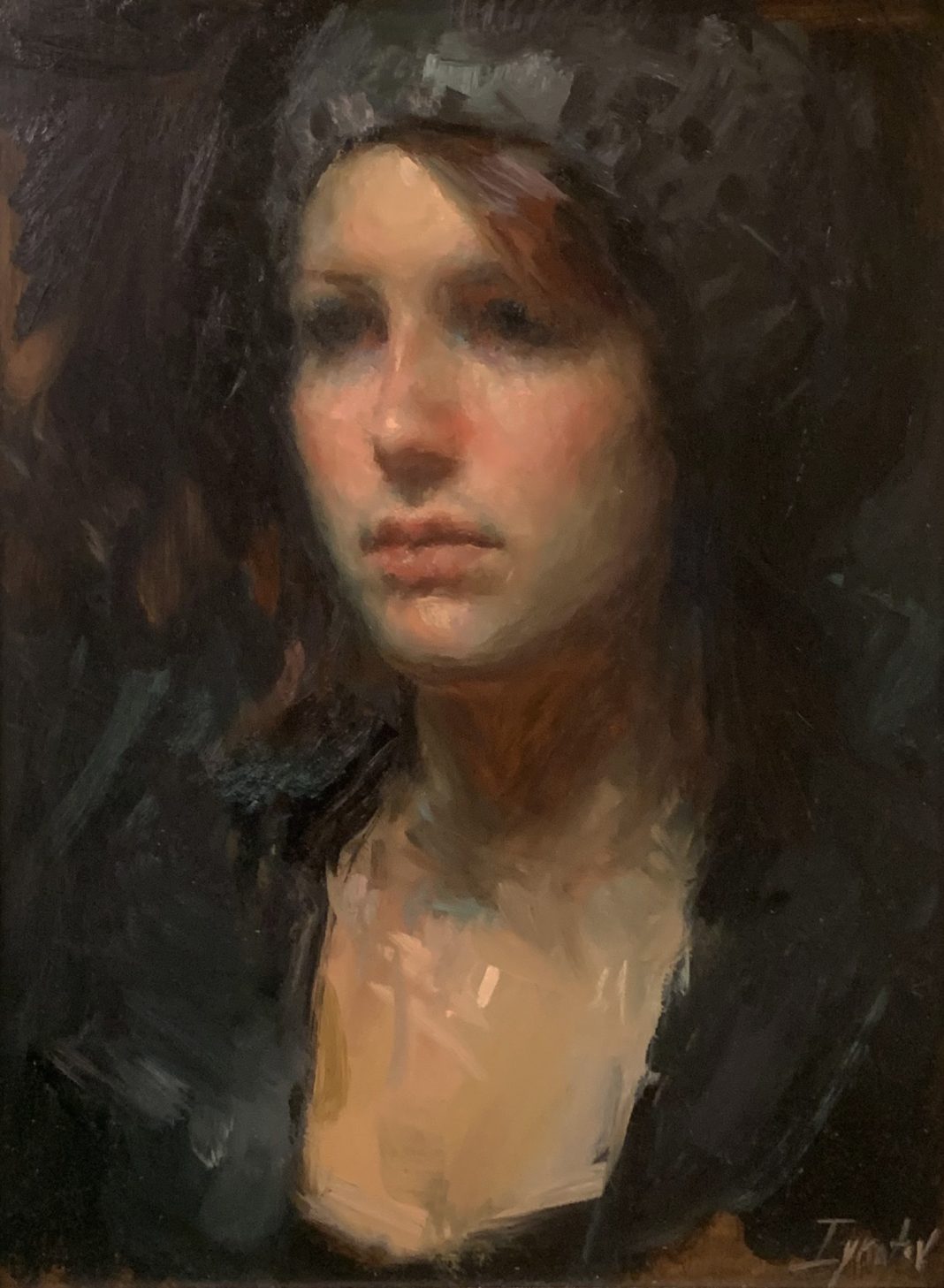 Ignat Ignatov portrait woman oil painting