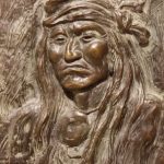 Joe Beeler Native American Indian sculpture bronze western carving sold