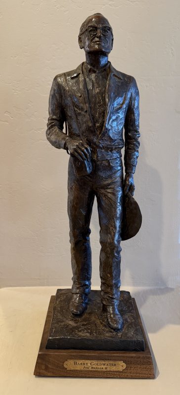 Joe Beeler Barry Goldwater Senator politician politics Republican President Arizona western bronze sculpture