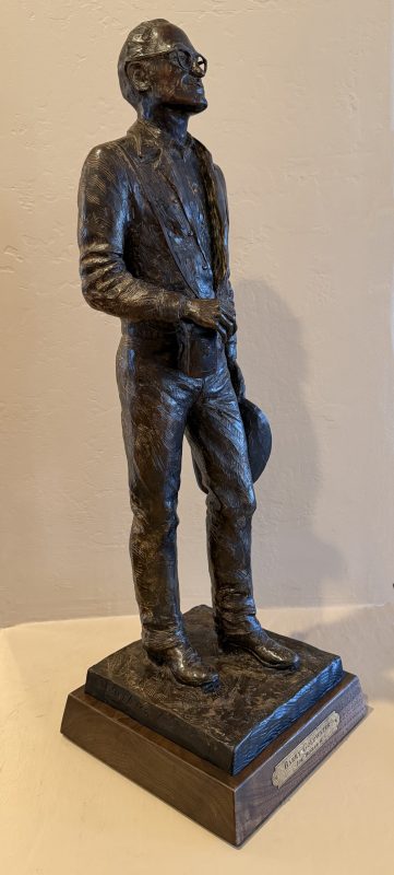 Joe Beeler Barry Goldwater Senator politician politics Republican President Arizona western bronze sculpture side