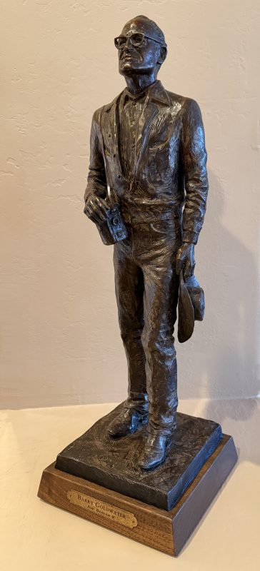 Joe Beeler Barry Goldwater Senator politician politics Republican President Arizona western bronze sculpture side