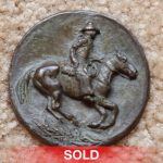 Joe Beeler Cowboy Artists of America medallion Native American Indian portrait bronze sculpture coin sold