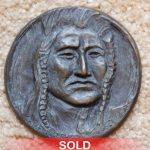 Joe Beeler Chief Joseph medallion Native American Indian portrait bronze sculpture coin sold