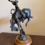 Joe Beeler Feelin His Oats cowboy bucking horse western bronze scultpure sold