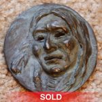 Joe Beeler Gilcrease Museum medallion Native American Indian portrait bronze sculpture coin sold