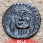 Joe Beeler Red Cloud medallion Native American Indian portrait bronze sculpture coin sold