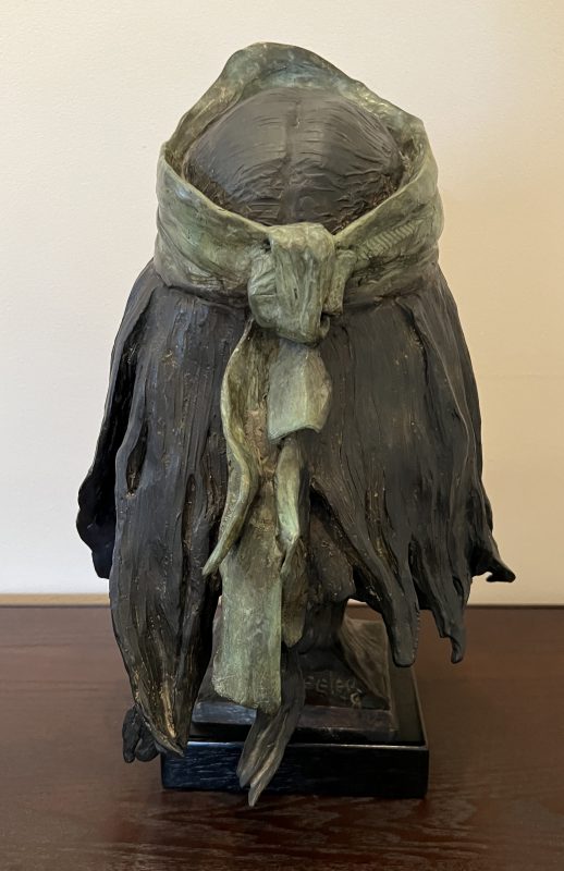 Joe Beeler Renegade Native American Indian figure figurative portrait chief leader western bronze sculpture back