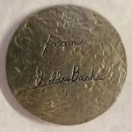 Joe Beeler Sioux medallion pewter bust portrait western sculpture coin back