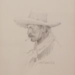 Joe Beeler The Cowboy vaquero pencil western drawing sold