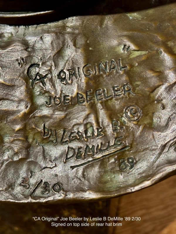 Leslie DeMille CA Original Joe Beeler artist sculptor painter Cowboy Artists of America founding member cowboy western bronze sculpture signature