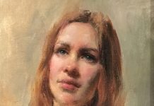 Mary Qian Kathy portrait woman impressionistic oil painting