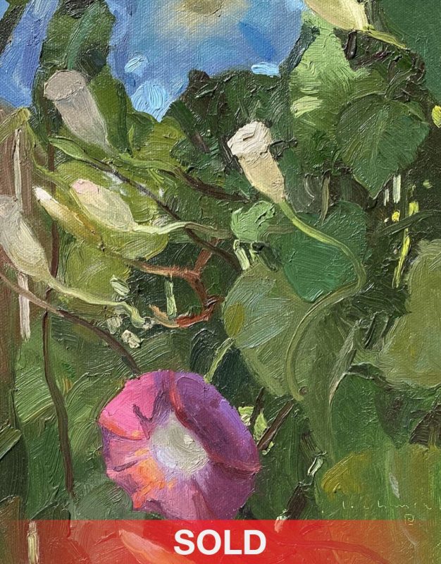 Len Chmiel Flowers floral stillife still life landscape oil painting sold