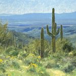 Matt Smith Early Morning On The Tonto saguaro cacti cactus desert oil landscape painting