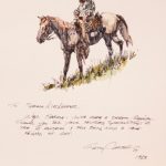 Gary Carter cowboy horse western drawing