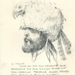 Harvey Johnson trapper mountain man pencil western drawing