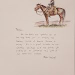 Mehl Lawson cowboy horse western drawing