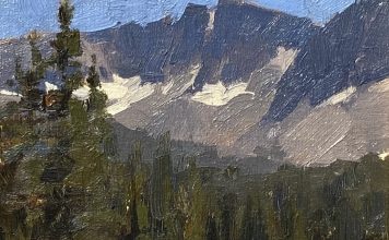 Jeremy Lipking Sierra Coast California high mountain trees lake stream river landscape oil painting