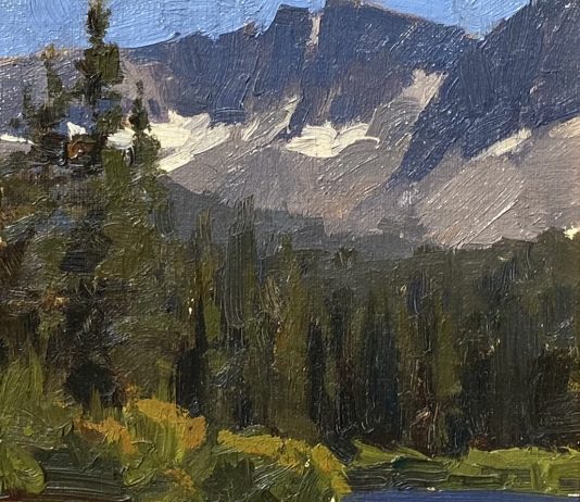 Jeremy Lipking Sierra Coast California high mountain trees lake stream river landscape oil painting