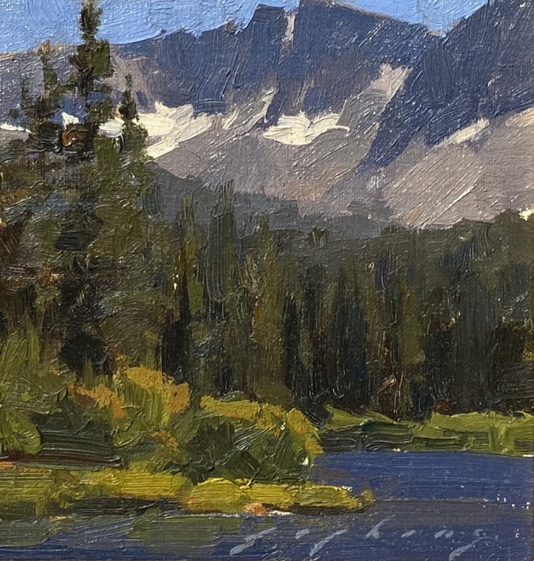 Jeremy Lipking Sierra Coast California high mountain trees lake stream river landscape oil painting
