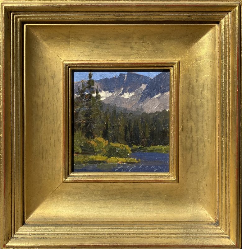 Jeremy Lipking Sierra Coast California high mountain trees lake stream river landscape oil painting framed