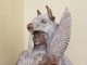 Alvin Marshall Great White Buffalo Native American Indian alabaster stone sculpture western close