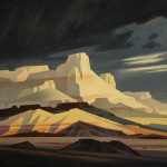 Ed Mell Sunwashed Mesas southwestern landcape oil painting