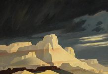 Ed Mell Sunwashed Mesas southwestern landcape oil painting